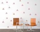 Empty Triangle Pattern Wall Decal Nursery Modern Vinyl Sticker